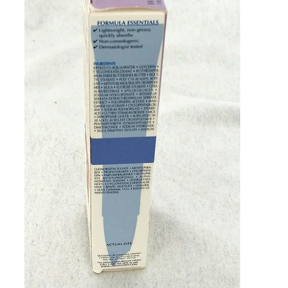 L'oreal Collagen Instant Line Filler Wrinkle Repair Treatment Hyaluronic 1.0 oz